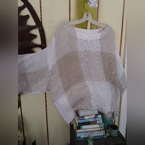 J Jill Pure Jill linen poncho top L